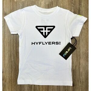 NWT LIV Golf HYFLYERS GC White Logo T Shirt Phil Mickelson / Youth Kids Size XS‎